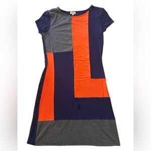 Gray, Orange, and Blue Women’s Daniel Cremieux Dress
